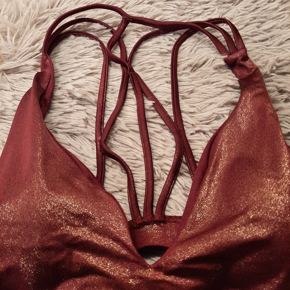 Victoria Secret PINK Shimmer Bra Size Med - Picture 3 of 8